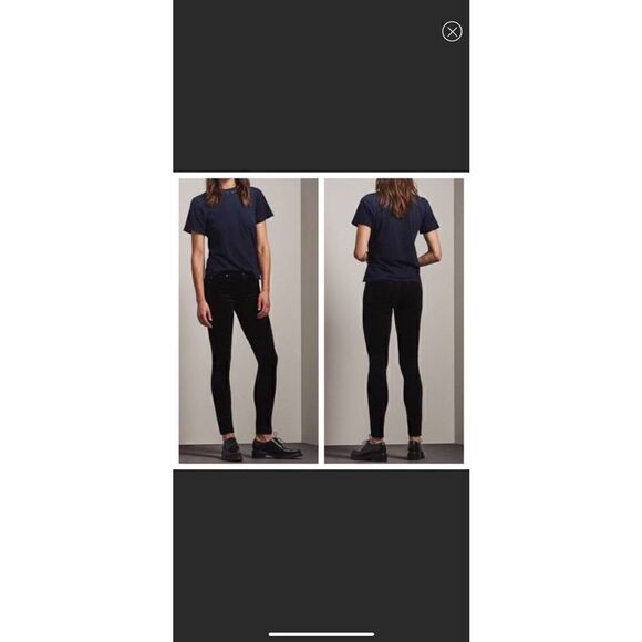 AG Adriano Goldschmied Velour Super Skinny The Legging - Picture 7 of 8